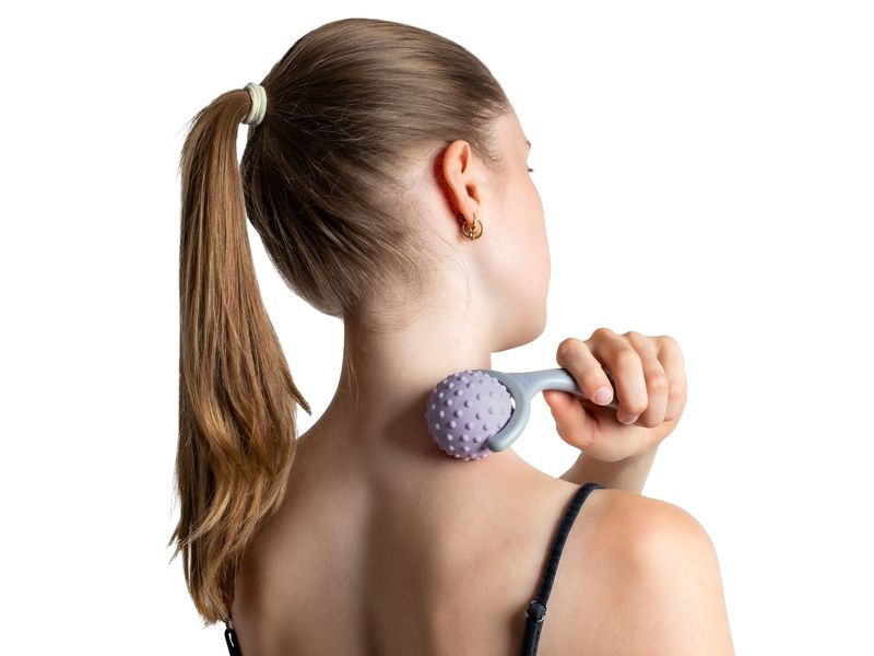 reer Massageroller Lila/Grau Massagegerät zur Muskelentspannung
