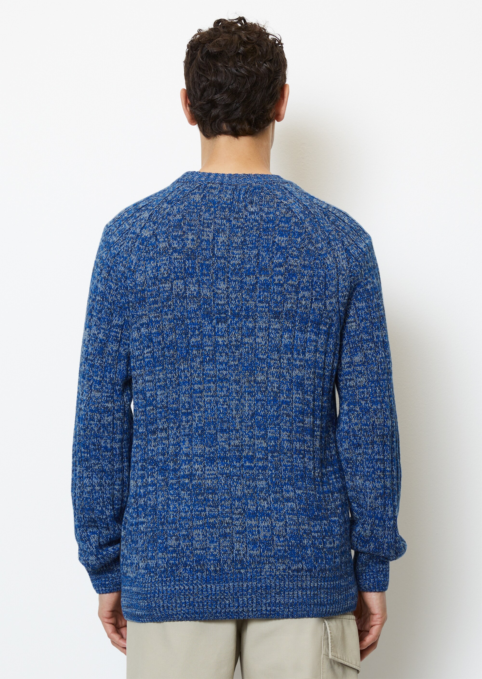 Rippstrick-Pullover regular aus reiner Bio-Baumwolle