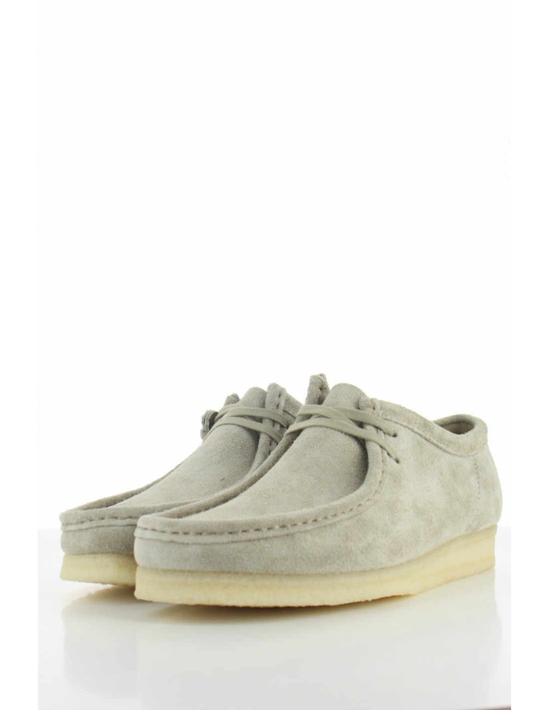 clarks Derbies Homme Wallabee Pale Grey Sde