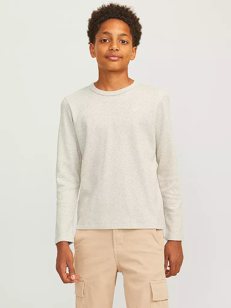 JACK & JONES Jungen Langarmshirt JPRBLUHARRY beige