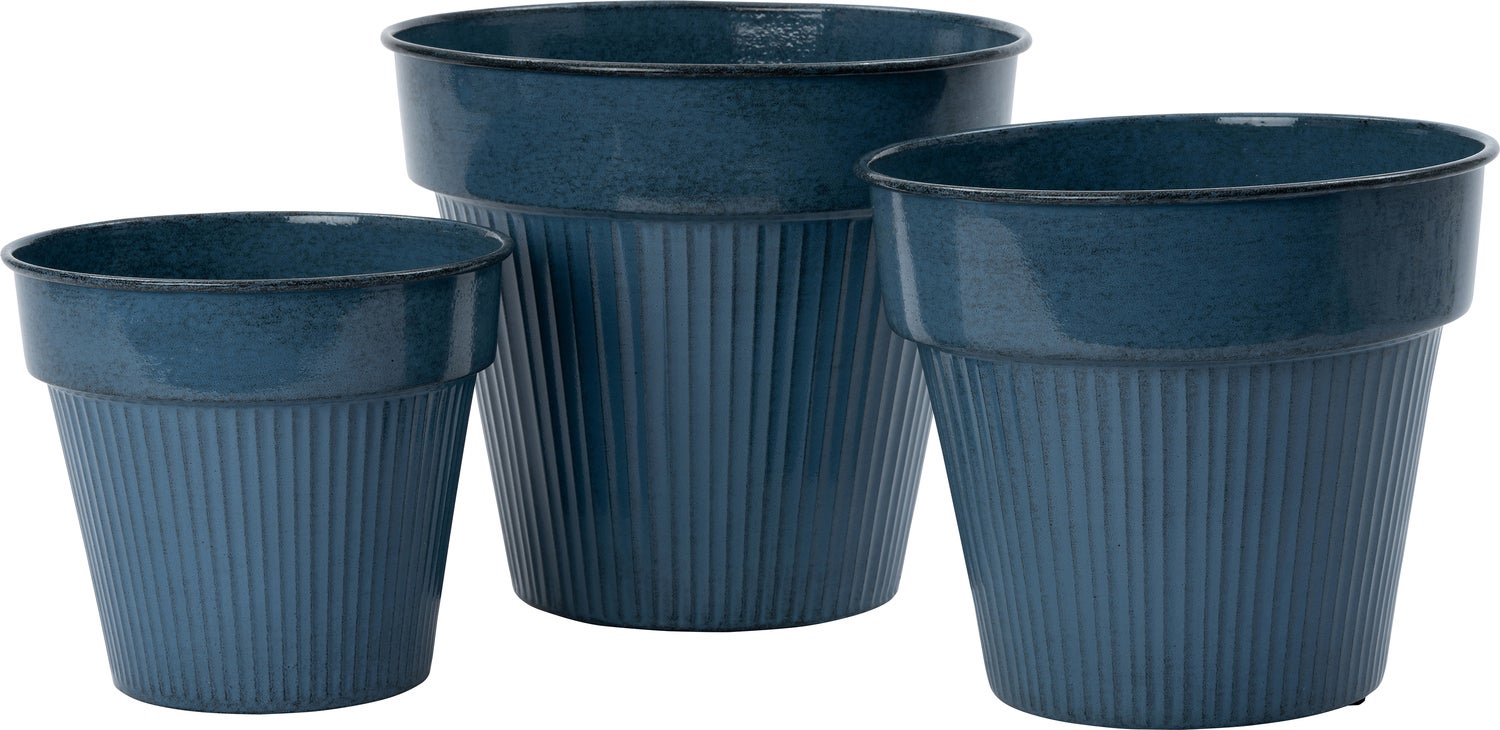 Intratuin bloempot Kraag blauw D 37 H 32 cm