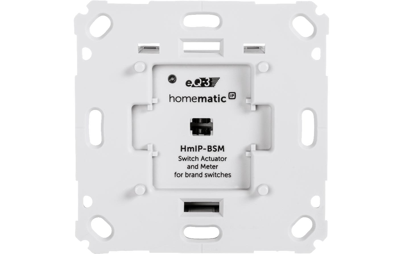 Smart Home Funk-Schalt-Mess-Aktor für MarkenschalterSmart Home Schaltaktor – HmIP-BSM