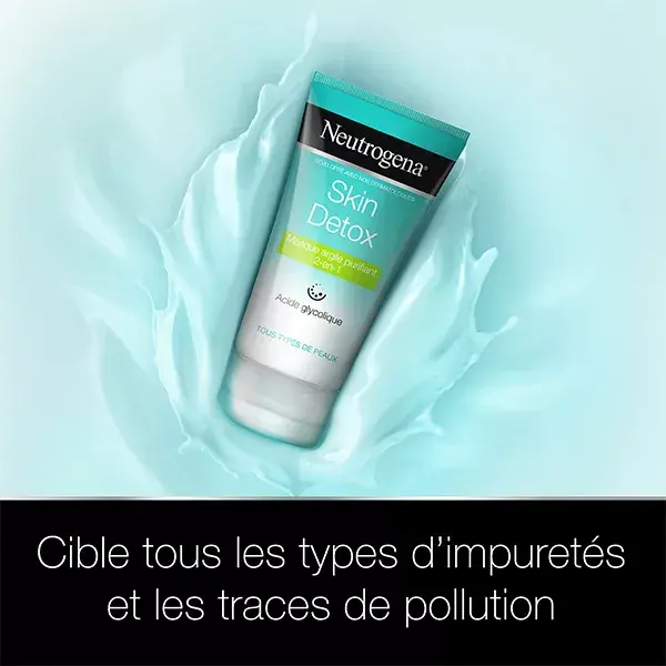 Máscara de Argila Purificante 2 em 1 Neutrogena Skin Detox 150ml