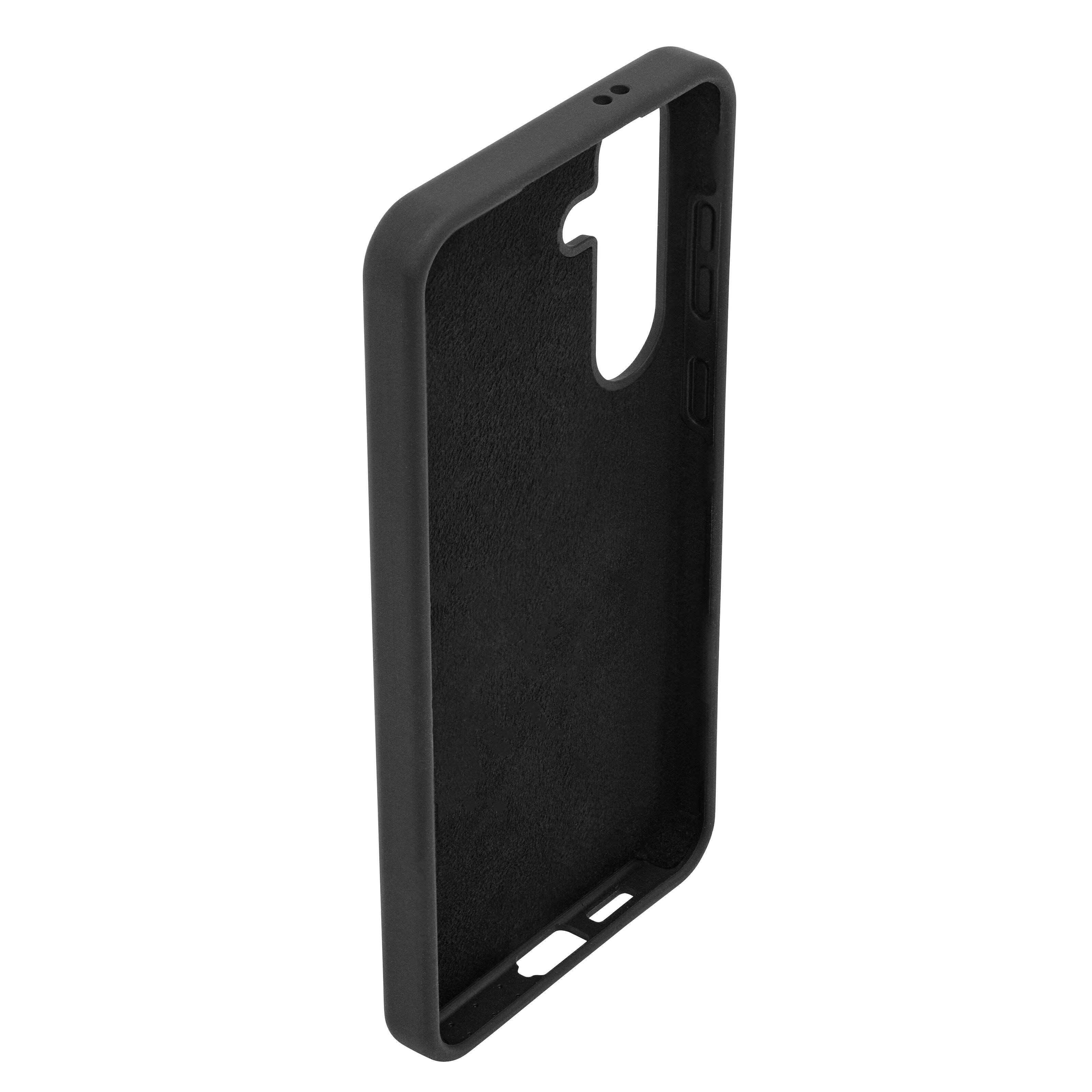 Linocell Rubber Case for Galaxy S24 Plus - Svart
