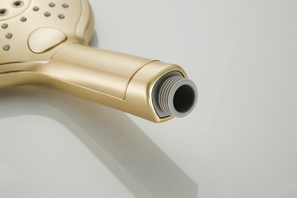 Saniclear Evolution handdouche 2 standen geborsteld messing