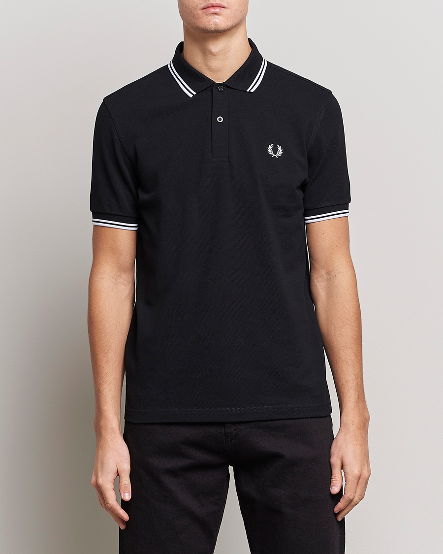 Fred Perry Twin Tipped Polo Shirt Black