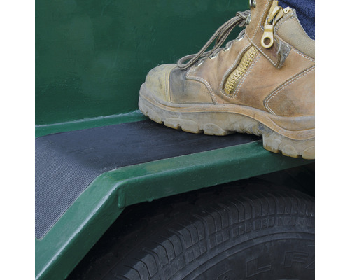 Antislip rubberen mat, waterdicht, zelfklevend, zwart, 50x15 cm