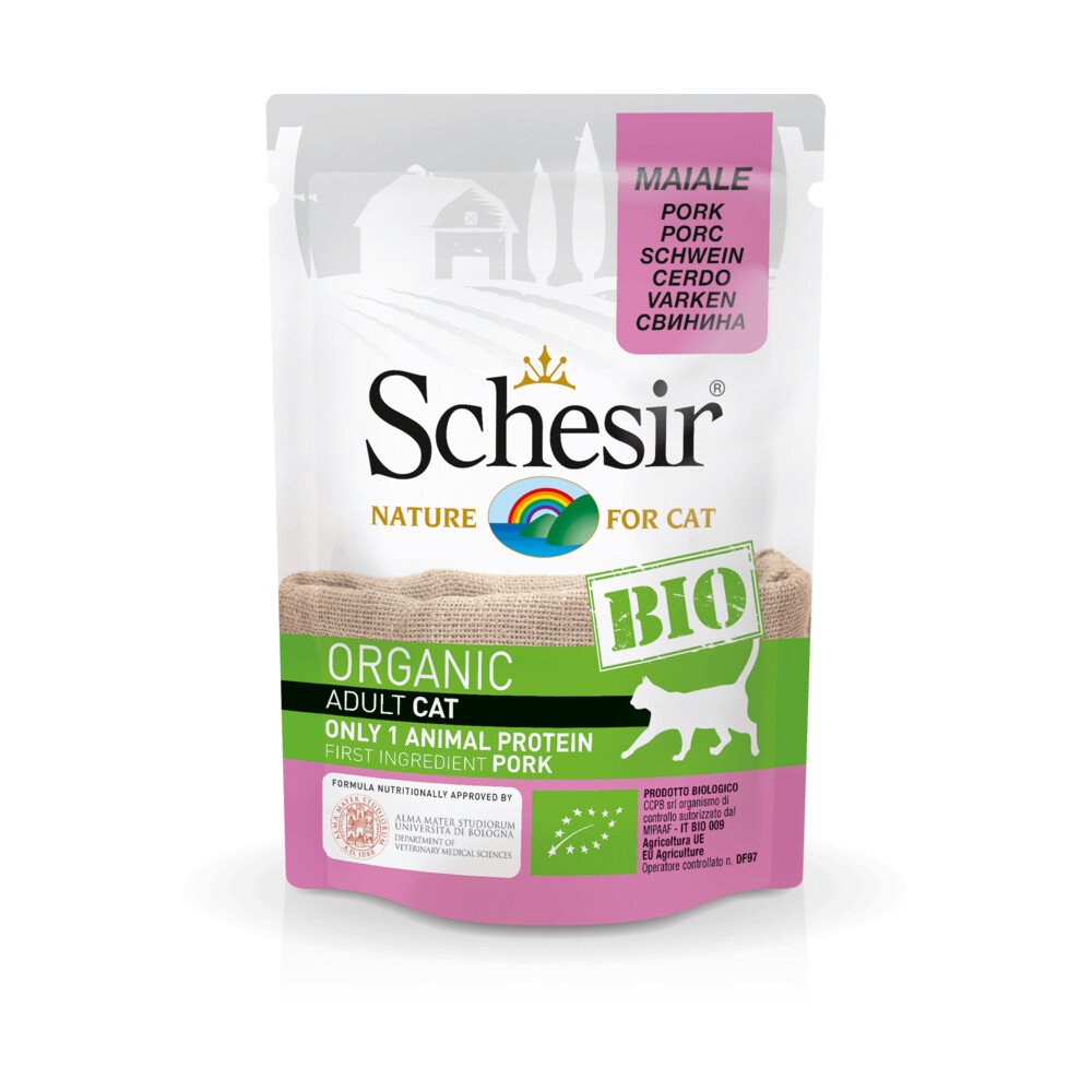 16x Schesir Kattenvoer Bio Varken85 gr