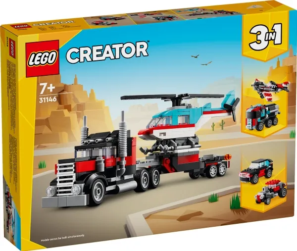 LEGO Creator 31146 Blokvogn med helikopter