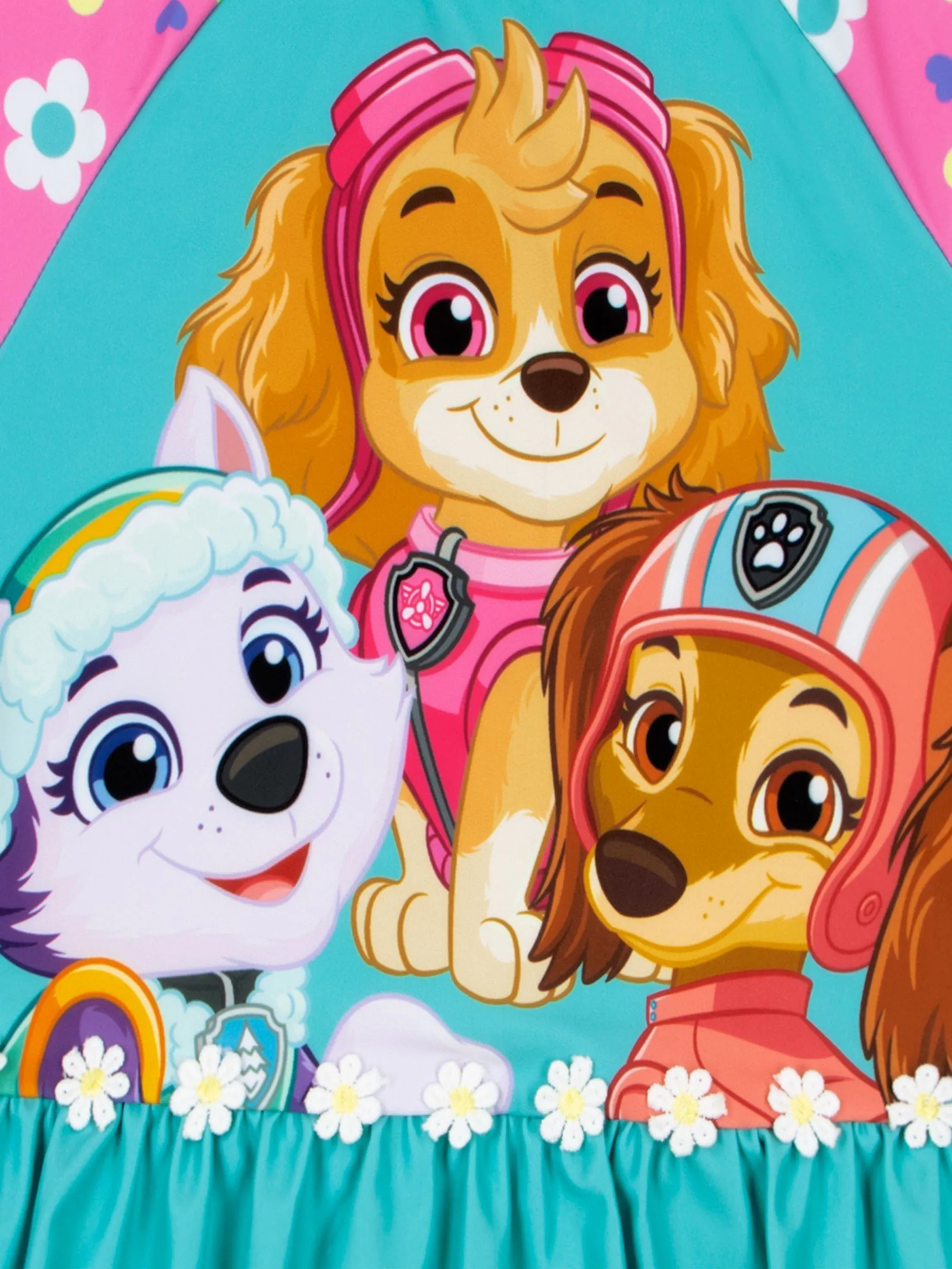 Personage PAW Patrol Skye zwempak met lange mouwen en bloemenprint