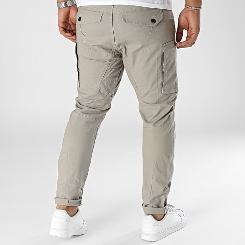 Pantalon Cargo Skinny Zip Pocket D21975 Gris