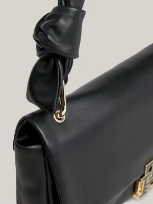 Bolsa Hobo de Couro com Fecho de Pressão