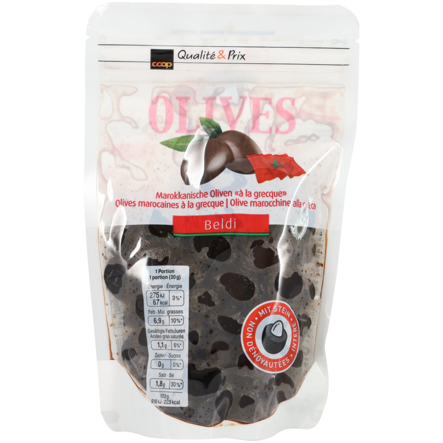 Oliven schwarz à la grecque