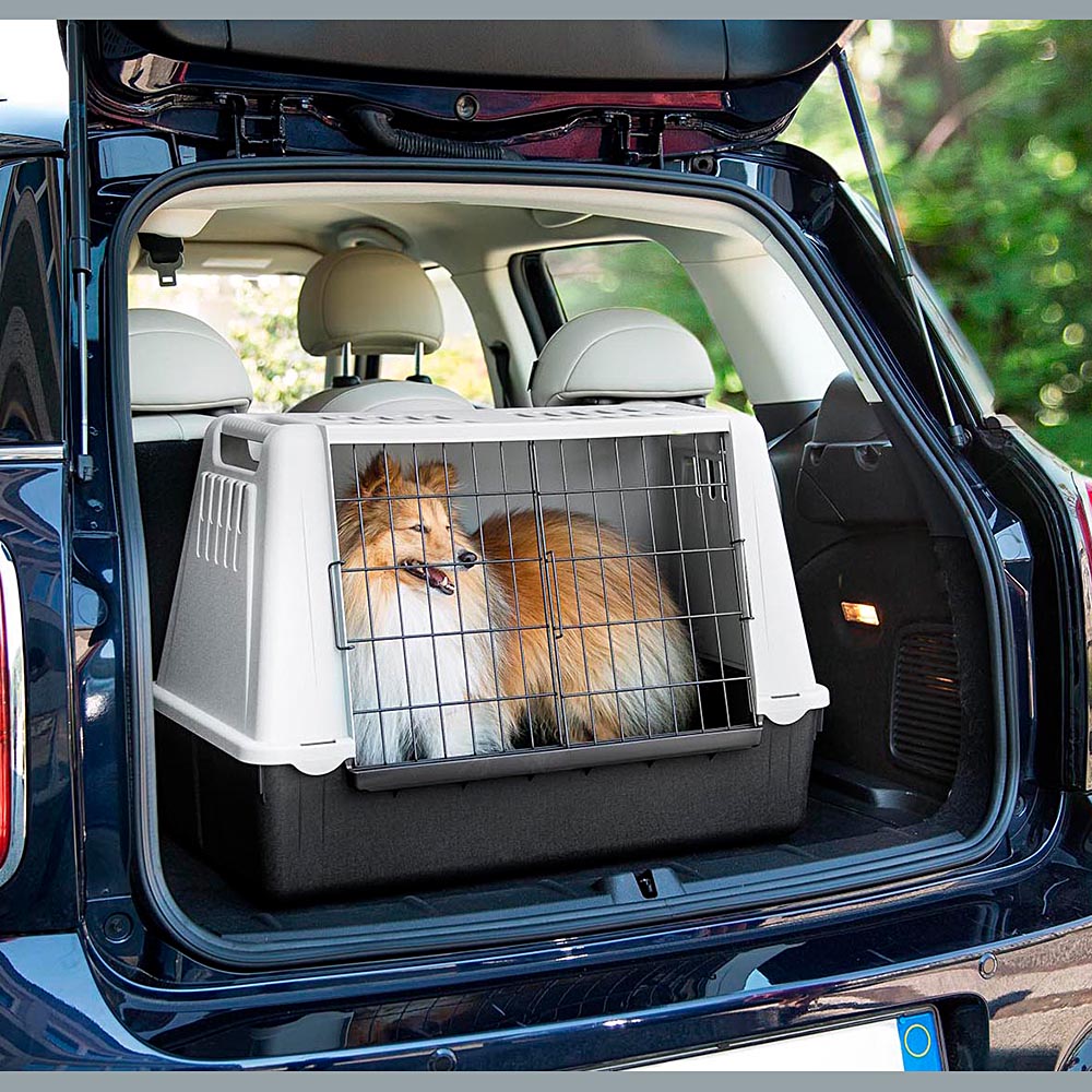 Ferplast transport chiens pour voiture atlas car mini avec grilles d'aération, tapis drainant inclus