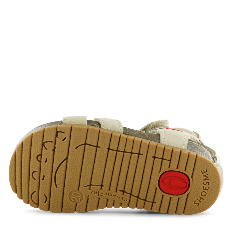 Shoesme taupe sandaaltje met details Microleer | Meisjes schoenen