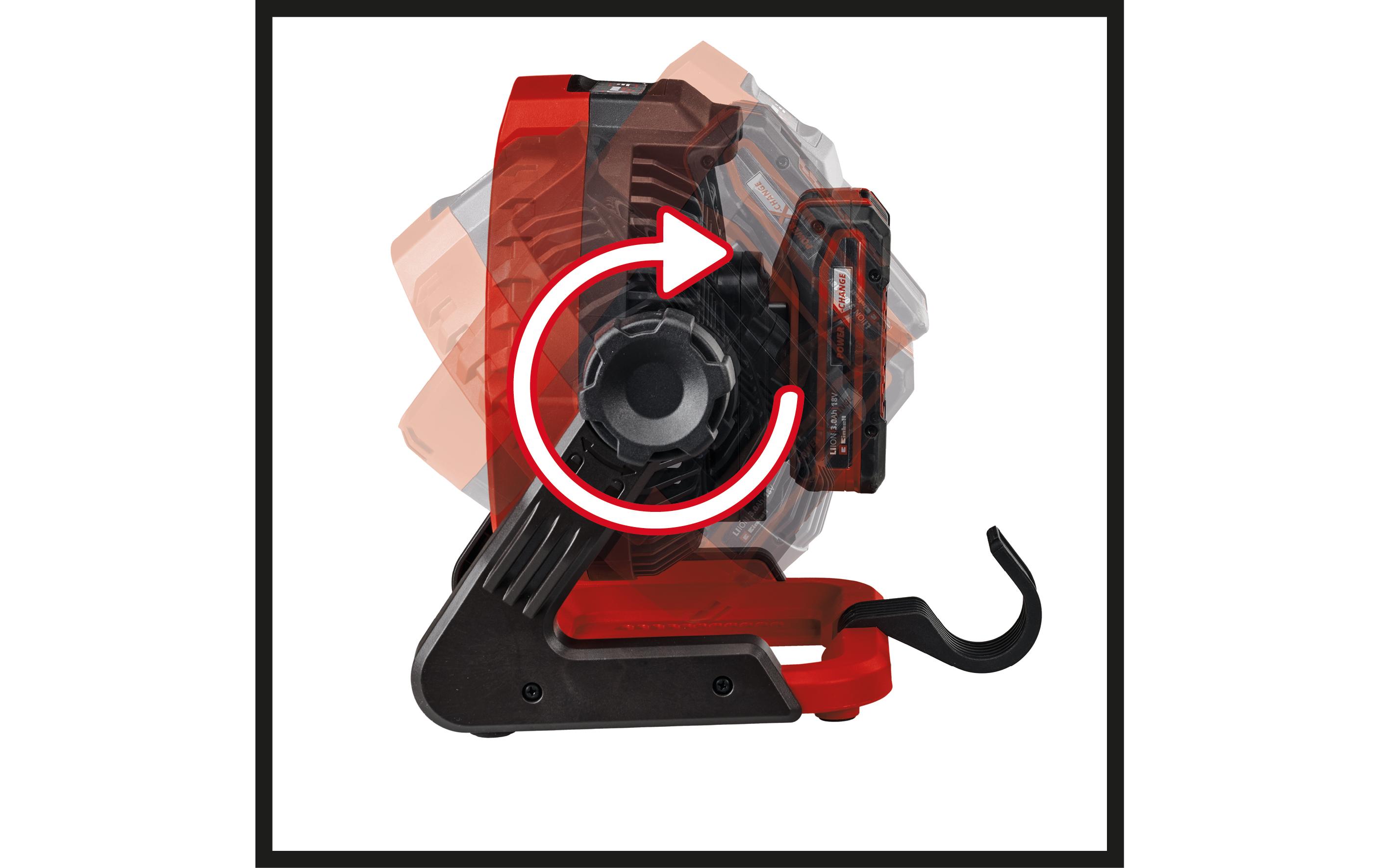 Akku-Ventilator GE-CF 18/2200 Li Solo, ohne Akku Solo18 V Power X-Change Ventilator