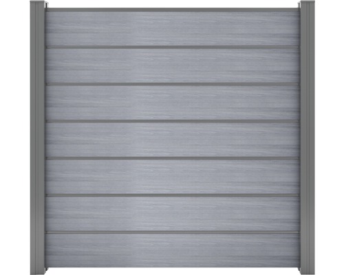 Hoofdelement GroJa Flex Grande Premium incl. sierlijst insteeksysteem zonder palen 180 x 180 cm steengrijs