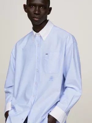 Camisa Oxford Crest Archive Boyfriend Fit