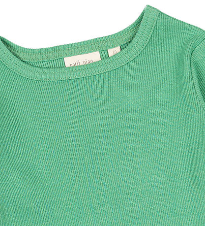 Petit Piao Bluse - Rib - Modal - Green Fichte