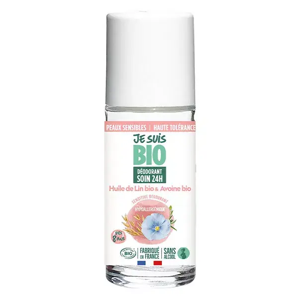 I Am Organic Desodorante Roll-On 24h Aveia e Linho 50ml
