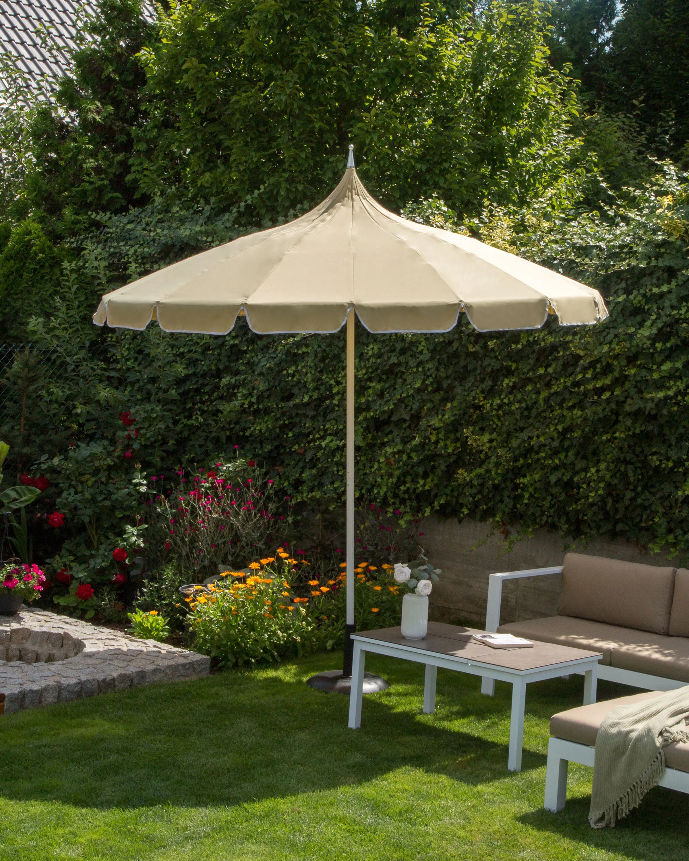 Parasol 245 cm MINOA Beige