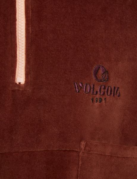 Volcom Sweety Smoothy Mock Neck Brown