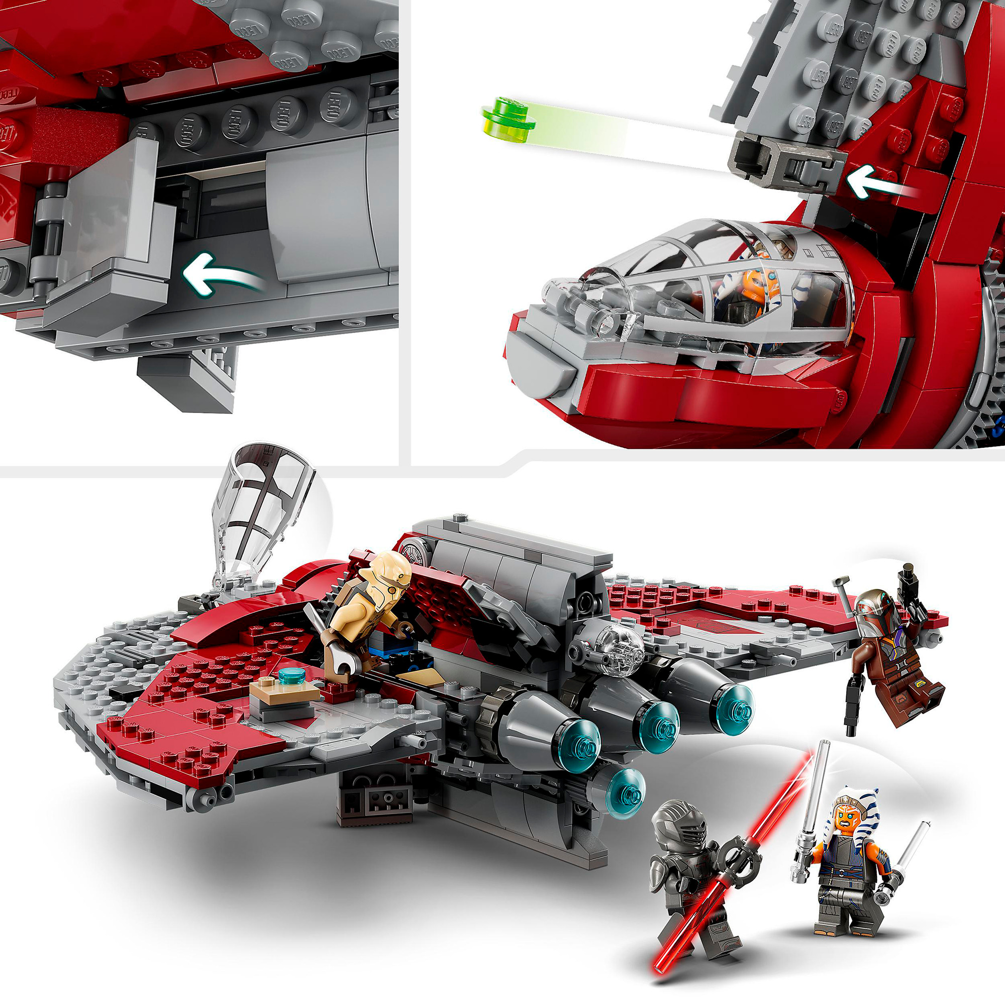 LEGO Konstruktionsspielzeug Star Wars Ahsoka Tanos T-6 Jedi Shuttle