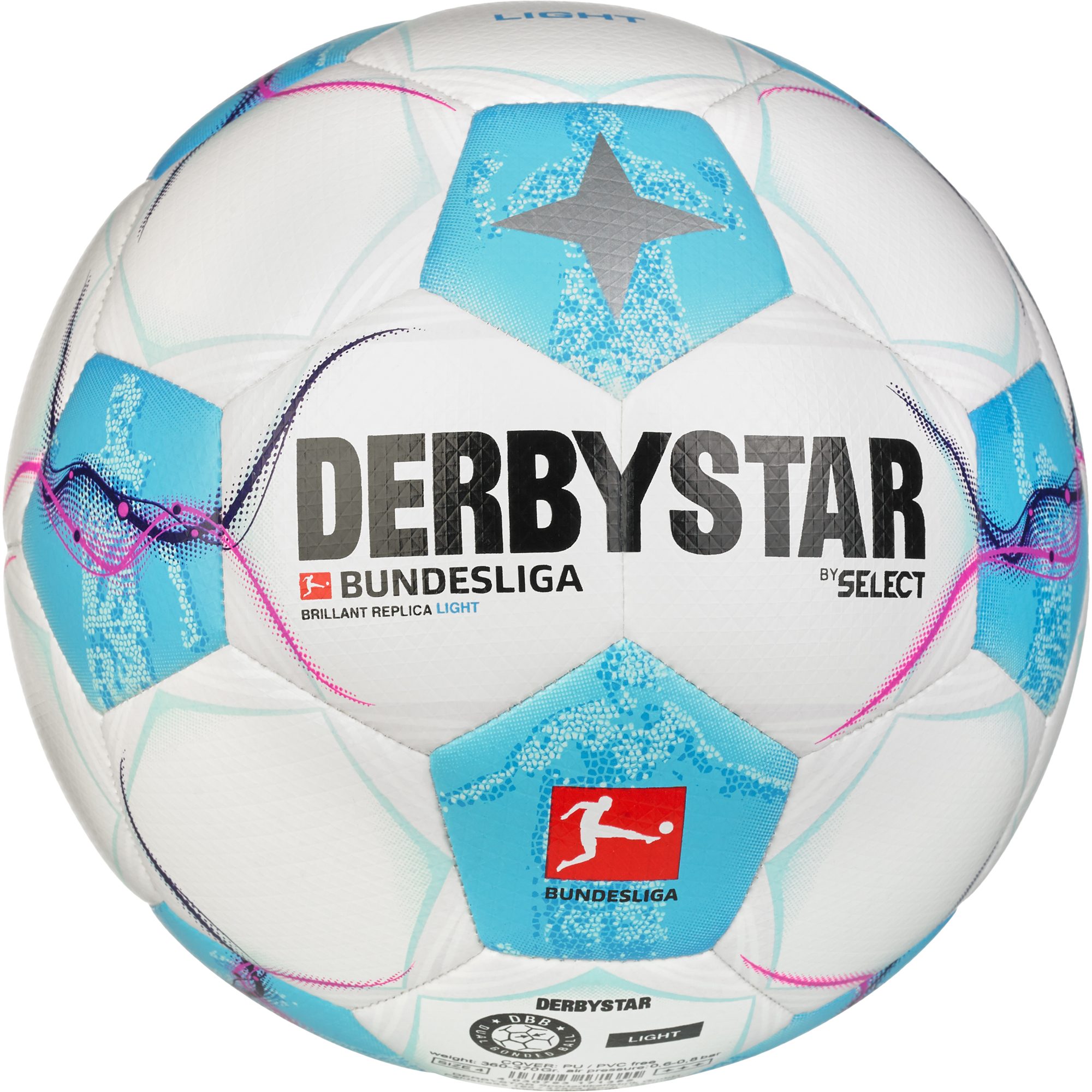 DERBYSTAR Bundesliga Brillant Replica Light v24 Fußball Kinder weiß