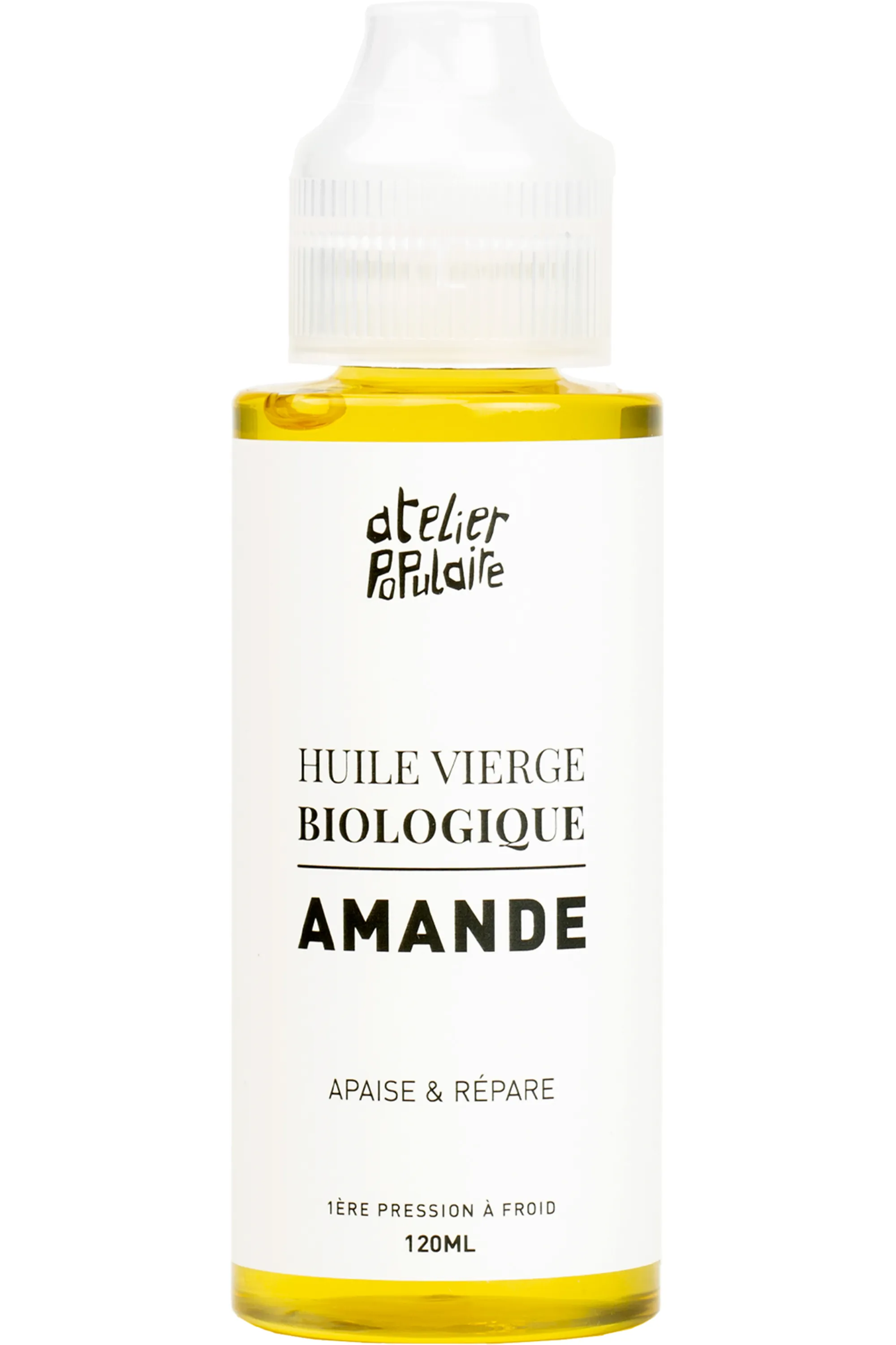 Atelier Populaire Huile vierge d’amande douce bio-120 ml