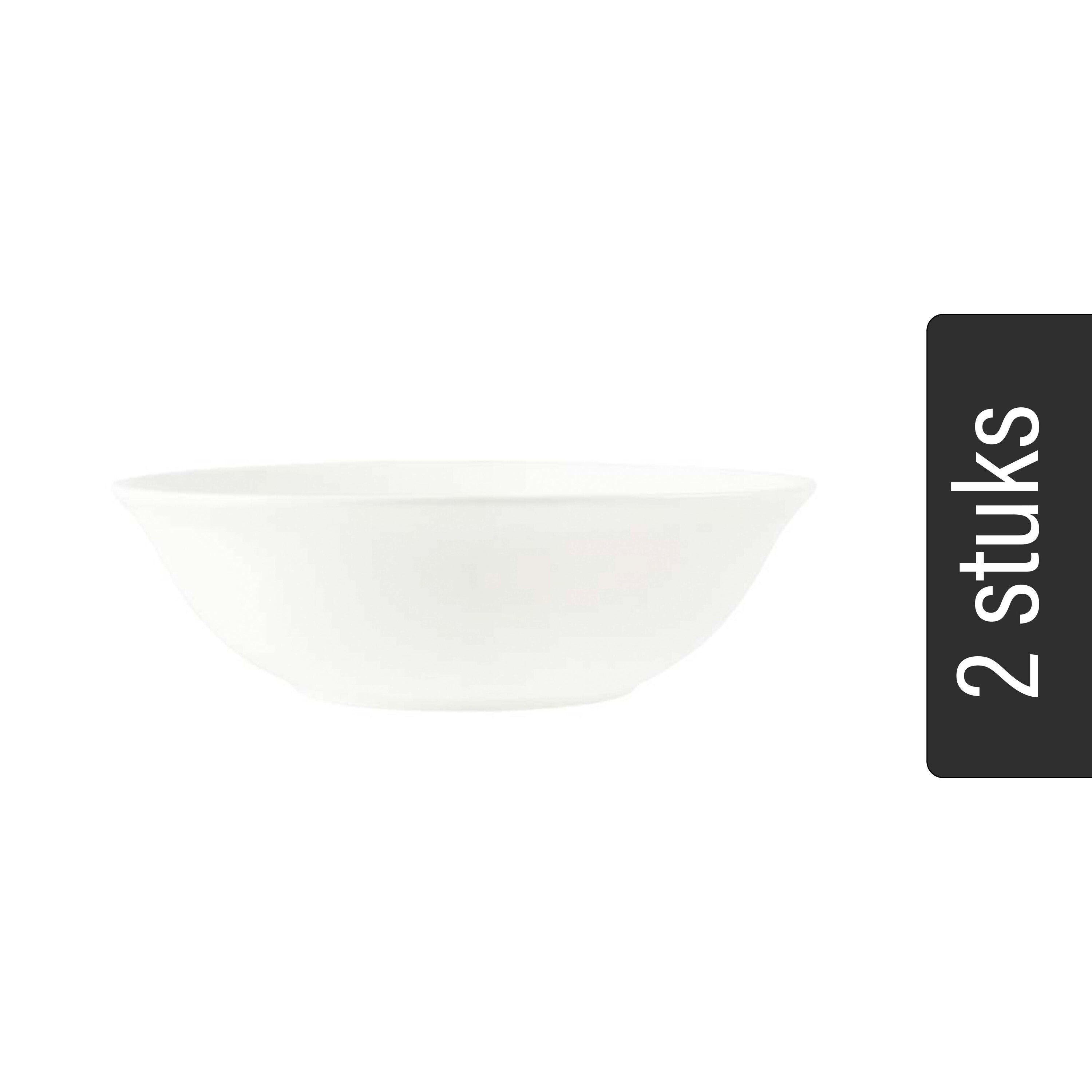 vtwonen Schalen - Set van 2 - Wit - Porselein - Ã 23cm