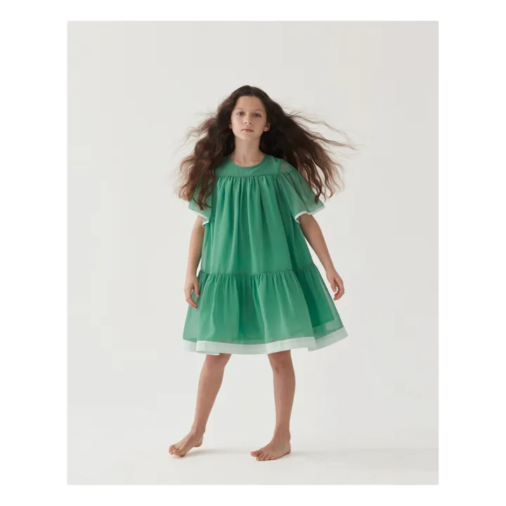 The Middle Daughter Robe Mousseline de Coton | Vert