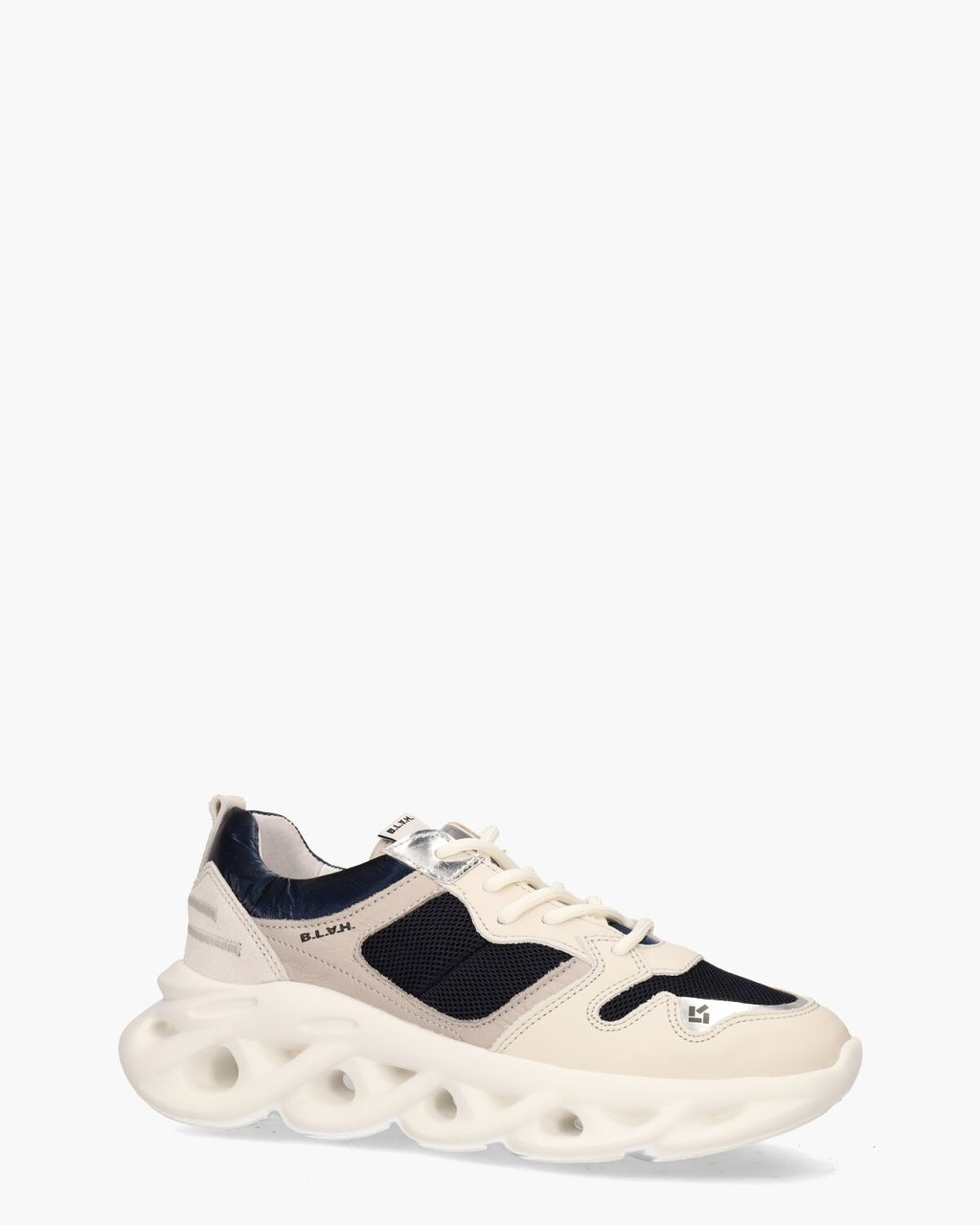B.L.A.H. Cassandra Off-White/Blauw Damessneakers