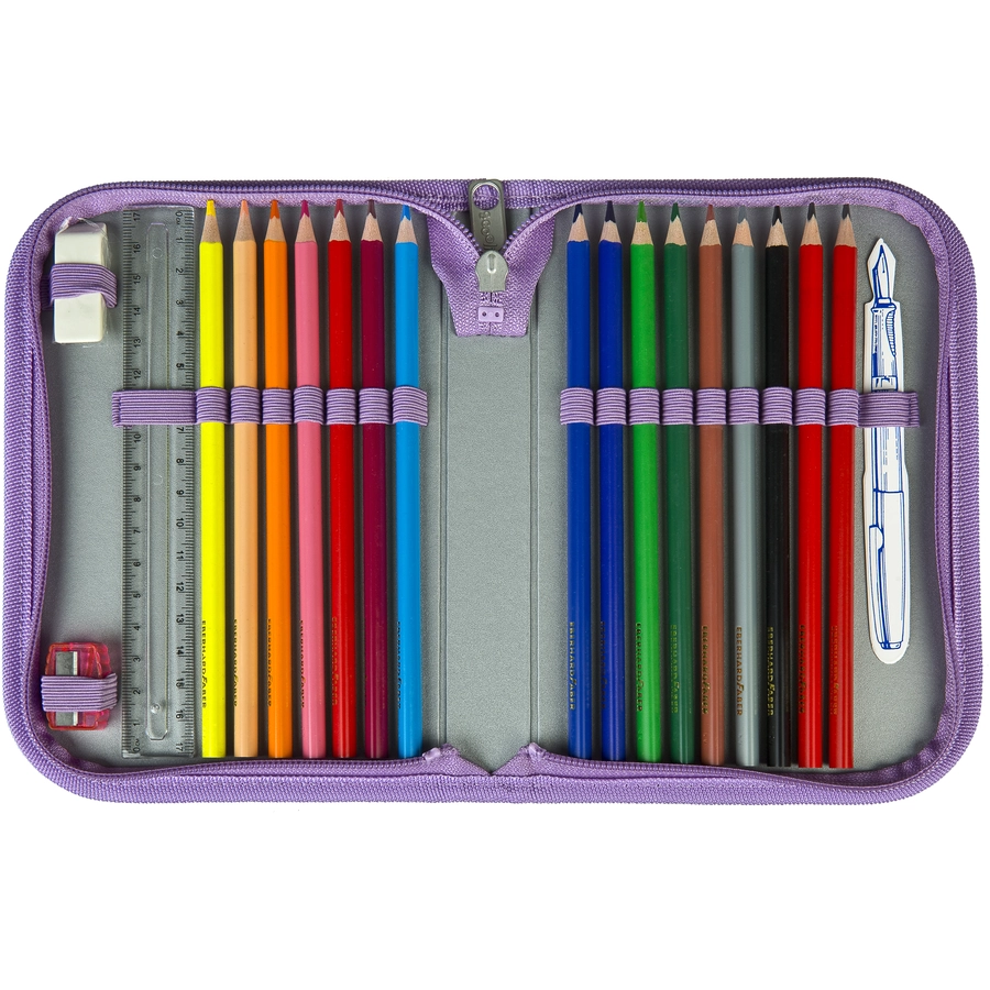 Scooli EasyFit Schulranzen-Set Glow-Edition Heartbeat