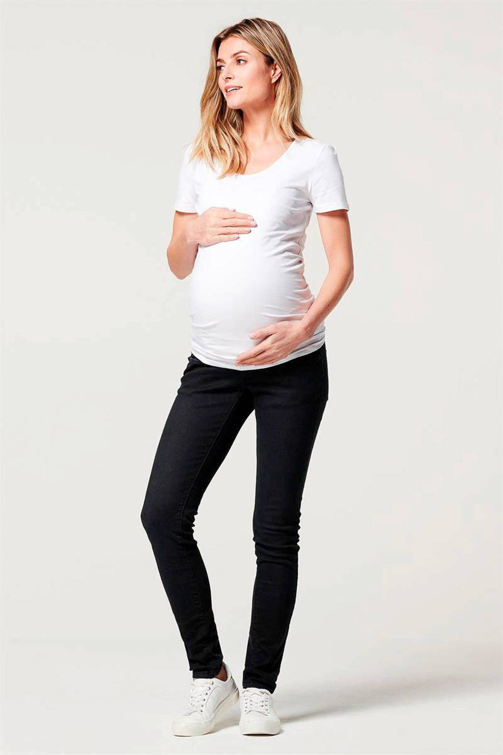 Noppies skinny zwangerschapsbroek Avi zwart