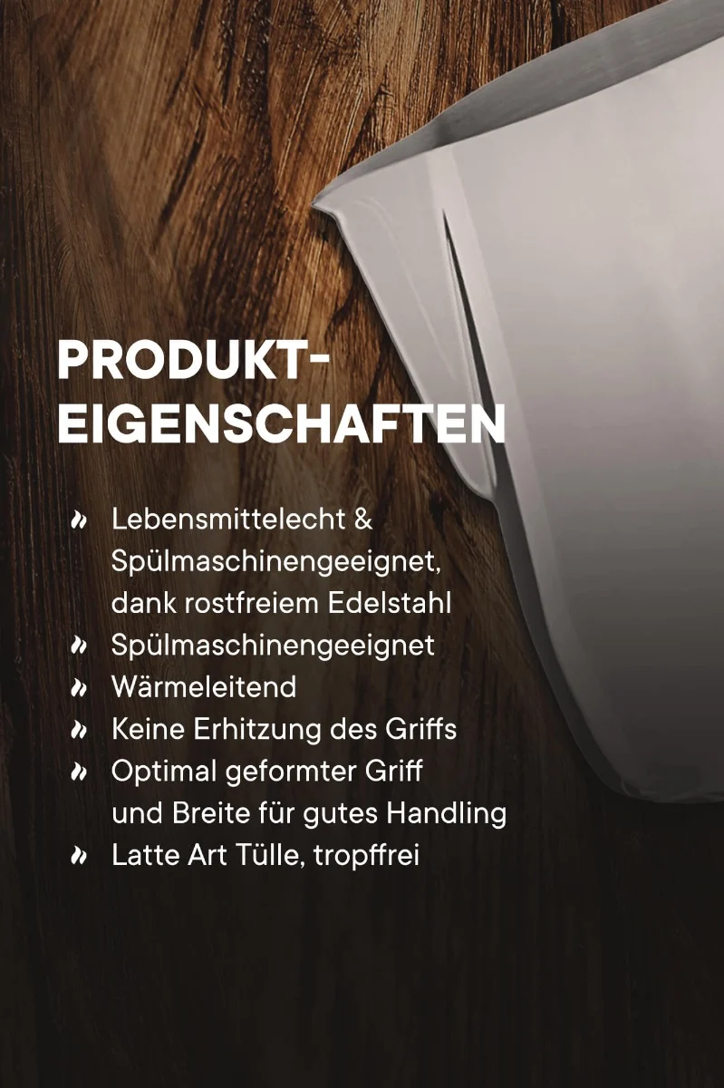 roastmarket Milchkännchen Set Edelstahl