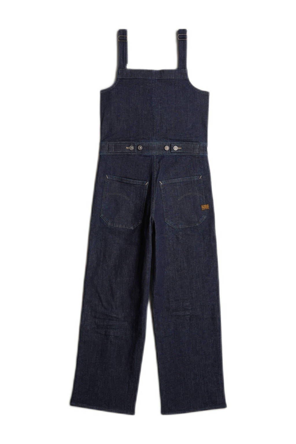 G-STAR loose fit tuinbroek Straight Leg Zip Dungaree rinsed