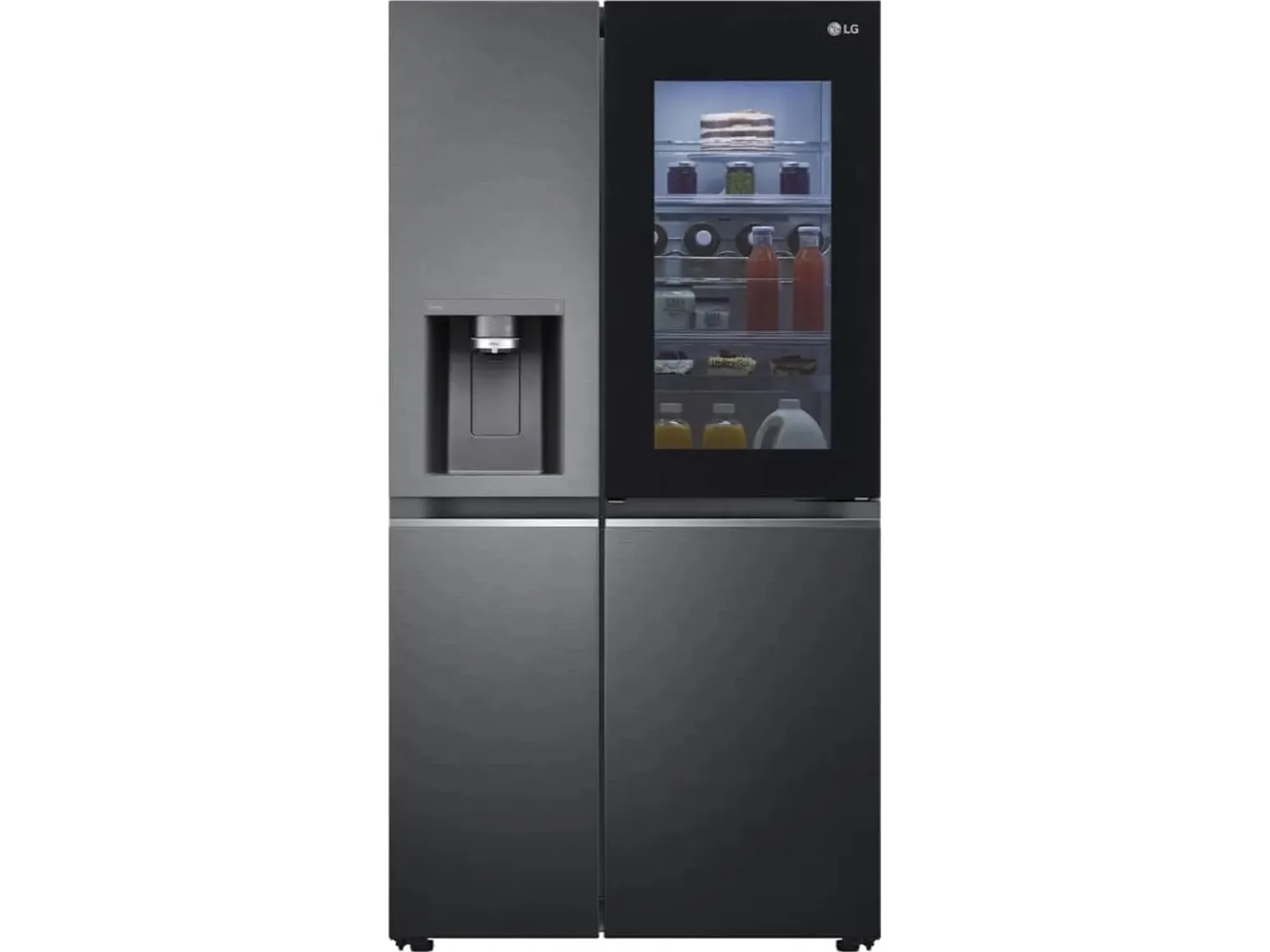 LG GSXV90MCDE - Køleskab/fryser - side-by-side med vanddispenser, isdispenser - bredde: 91.3 cm - dybde: 73.5 cm - højde: 179 cm - 635 liter - Klasse E
