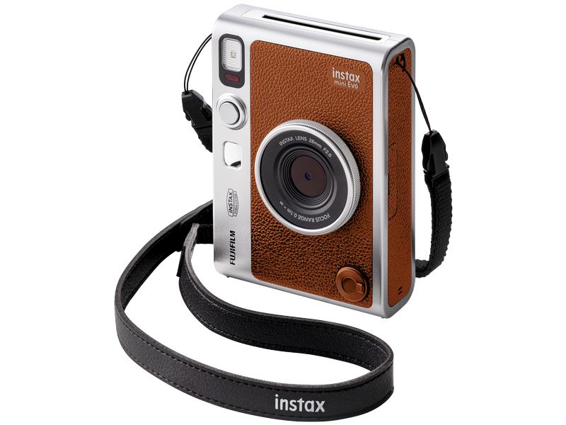 Fujifilm Fotokamera Instax Mini Evo Braun Sofortbildkamera für ein einzigartiges Erlebnis