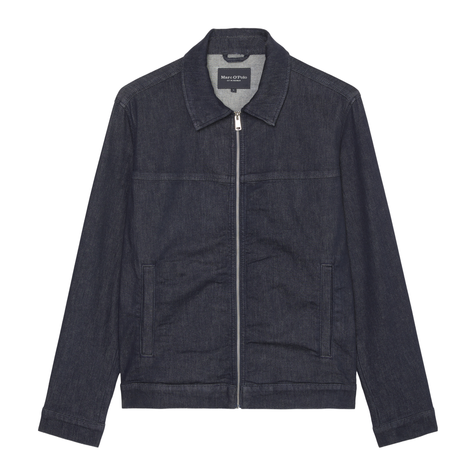 Veste denim en coton bio mélangé | Bleu