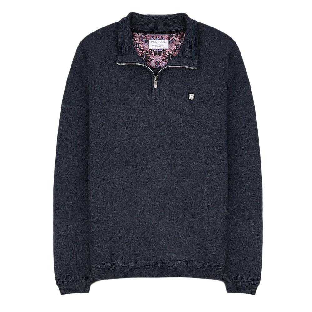 Teddy Smith Pull 1/4 Zip Marine Homme Teddy Smith Marty 2