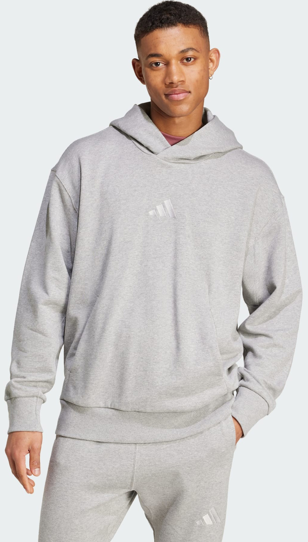 ALL SZN French Terry Hoodie Herre Medium Grey Heather