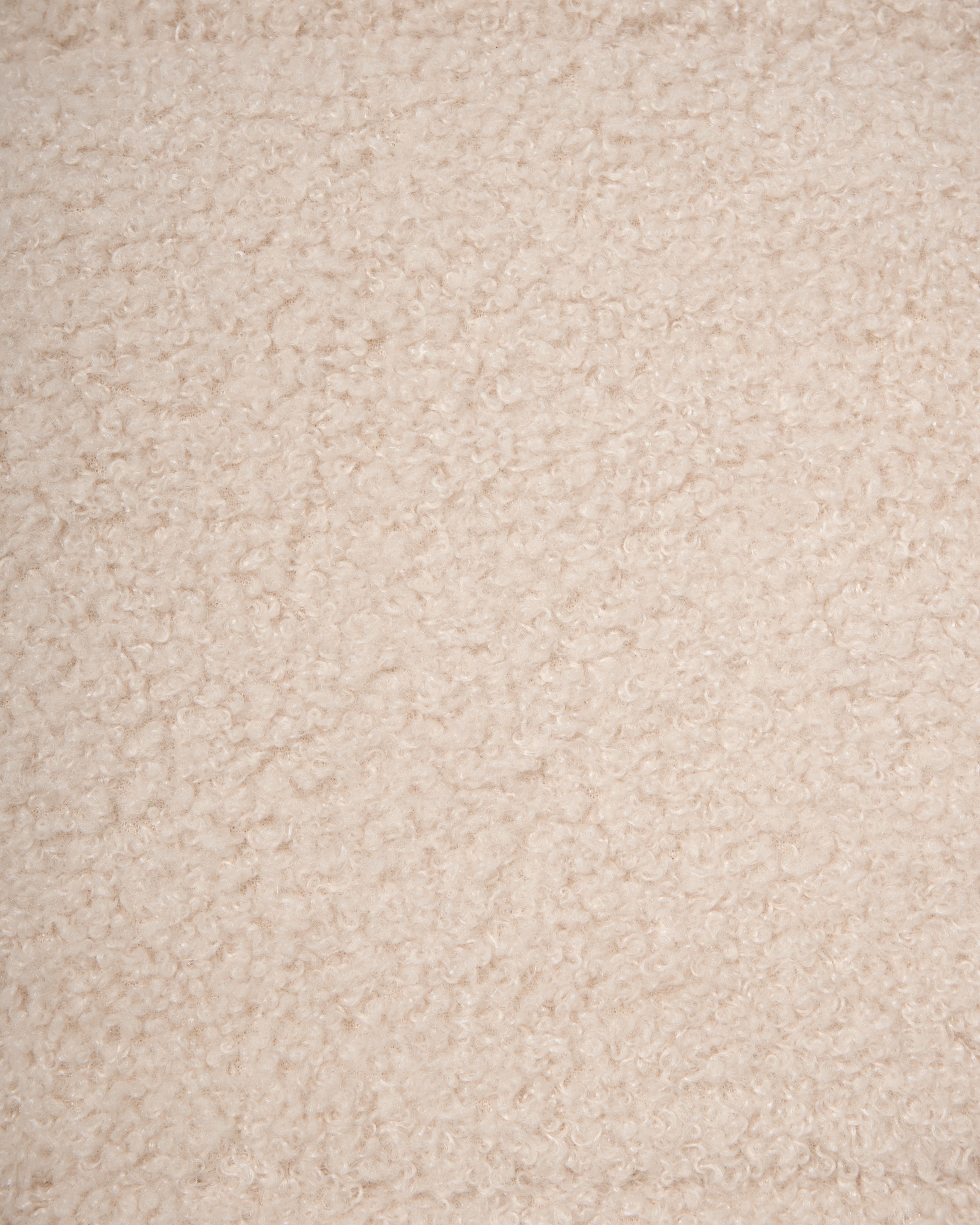 Set van 2 eetkamerstoelen draaibaar RYAN Bouclé Lichtbeige