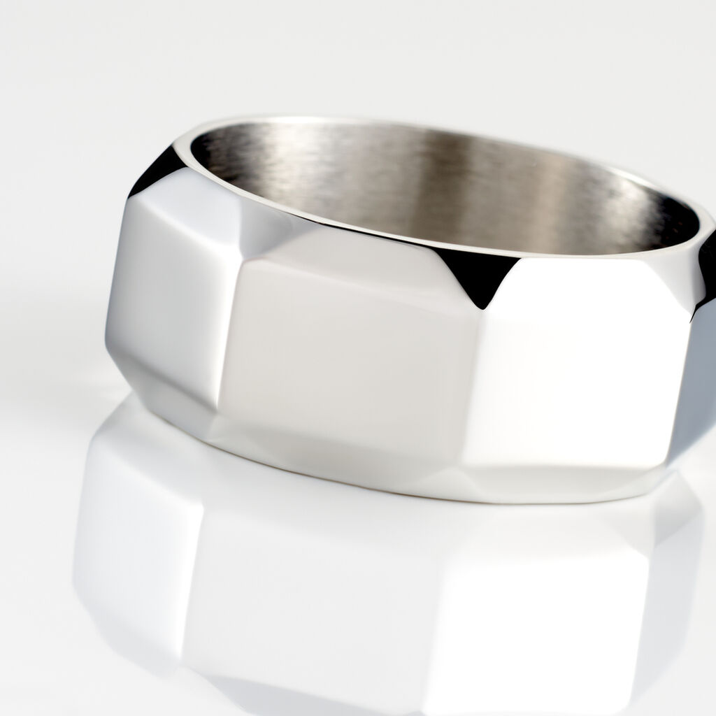 Bague Acier Gris Vasso