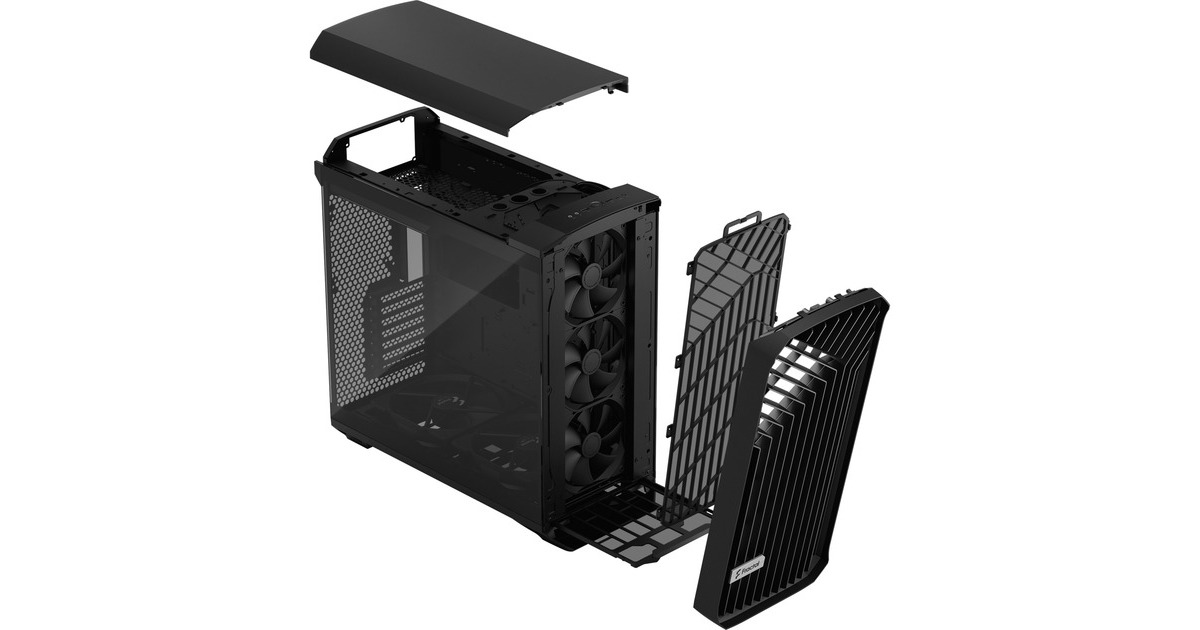 Fractal DesignTorrent Black TG Light Tint midi tower behuizing  (Zwart | 2x USB-A | 1x USB-C | Tempered Glass)