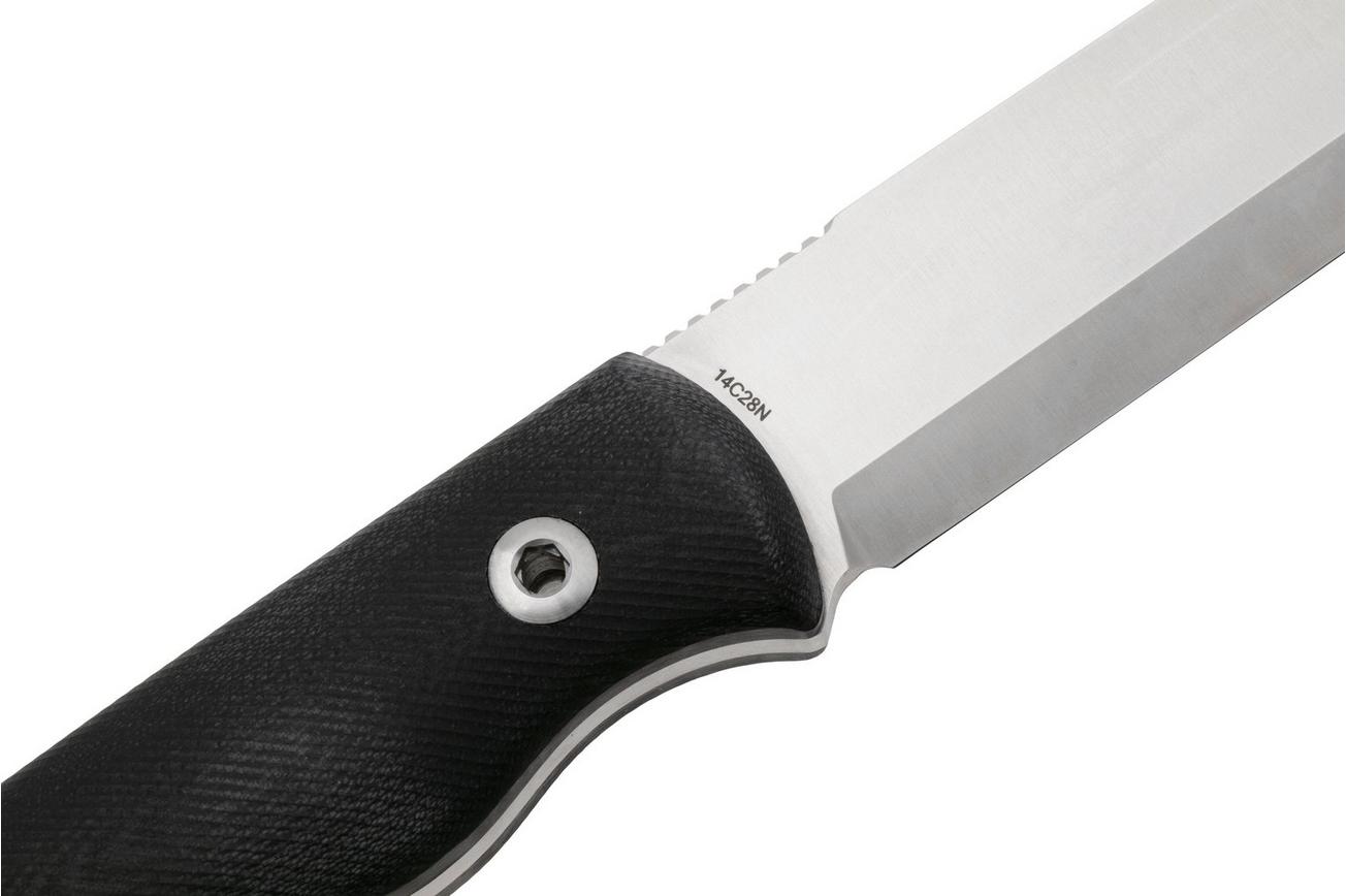 Real Steel Bushcraft Plus II Scandi 3721S Black G10, bushcraftmes