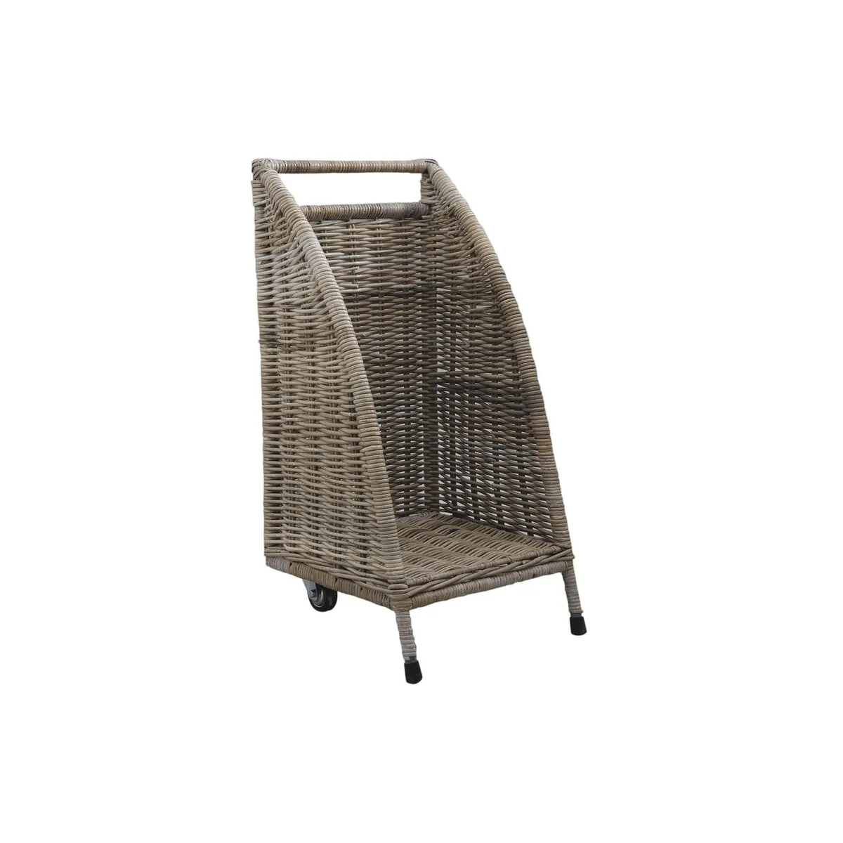 Aubry Gaspard Chariot à buches à roulettes - Gris