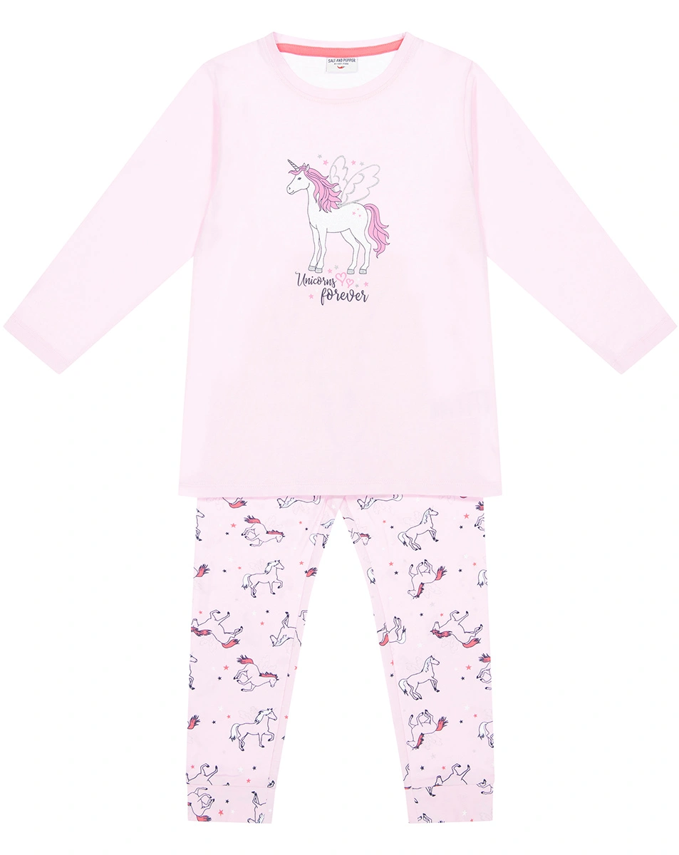 Schlafanzug UNICORN in pastell rose