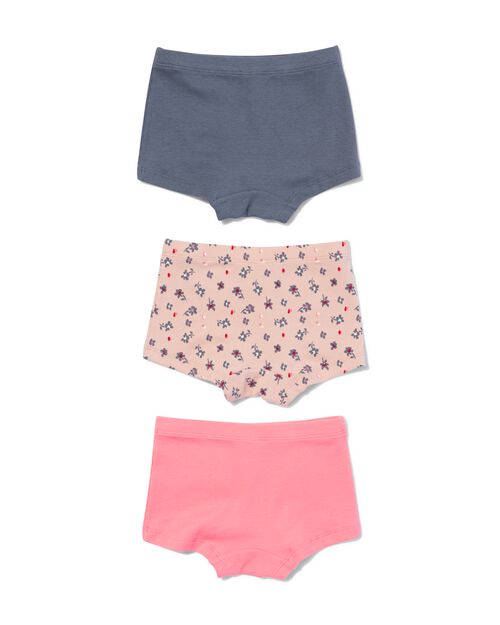 3 boxers enfant coton côte stretch gris