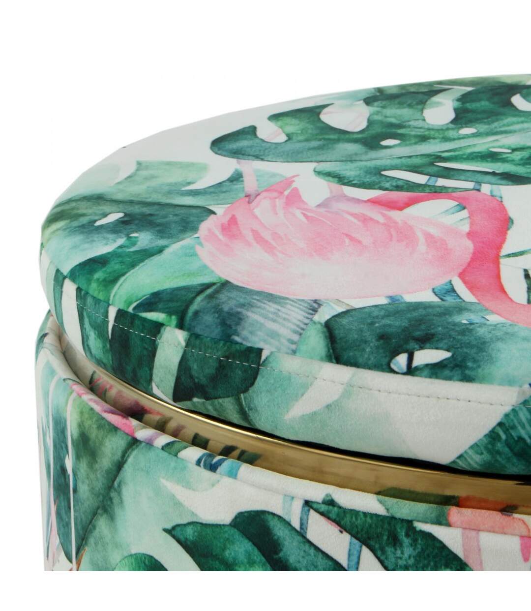 Tabouret ZAMA en polyester doux et soyeux fait main FSC