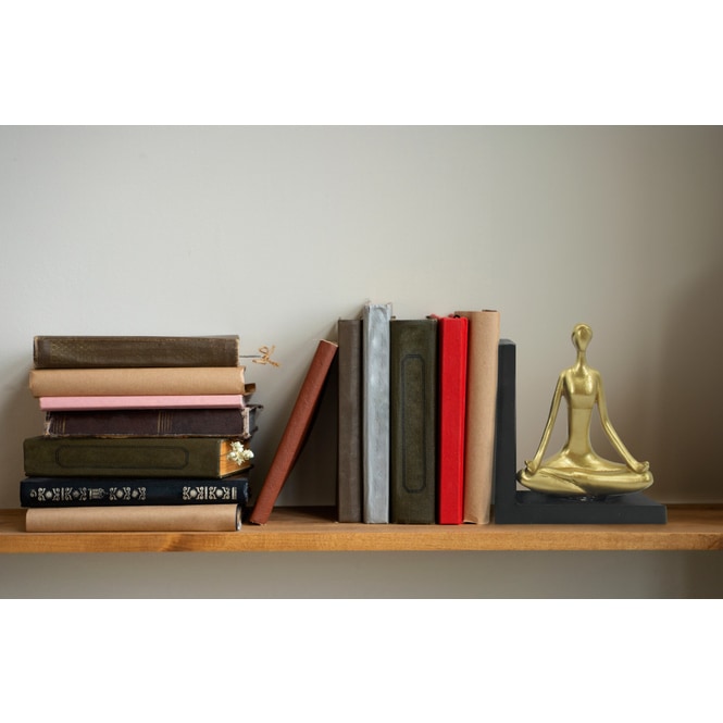 Buchstützen - Yogafiguren - ca. 15 x 10,5 x 19,5 cm - 2 Stück